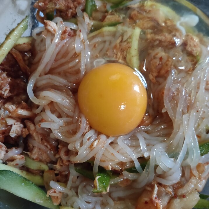 しらたきのキムチ冷麺